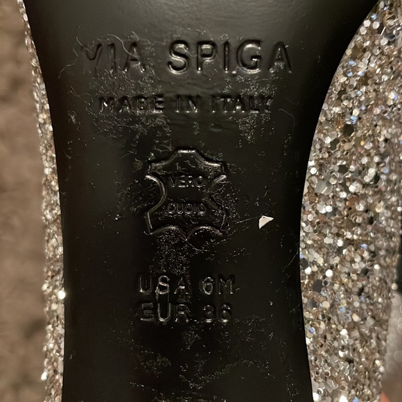 Via Spiga Nikole3 silver heels - Picture 5 of 7